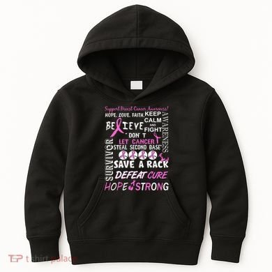Breast Cancer Awareness Mash-Up Kids Hoodie