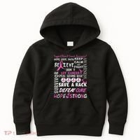 Breast Cancer Awareness Mash-Up Kids Hoodie thumb 0
