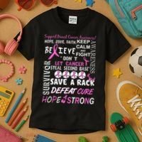 Breast Cancer Awareness Mash-Up Kids T-Shirt thumb 3