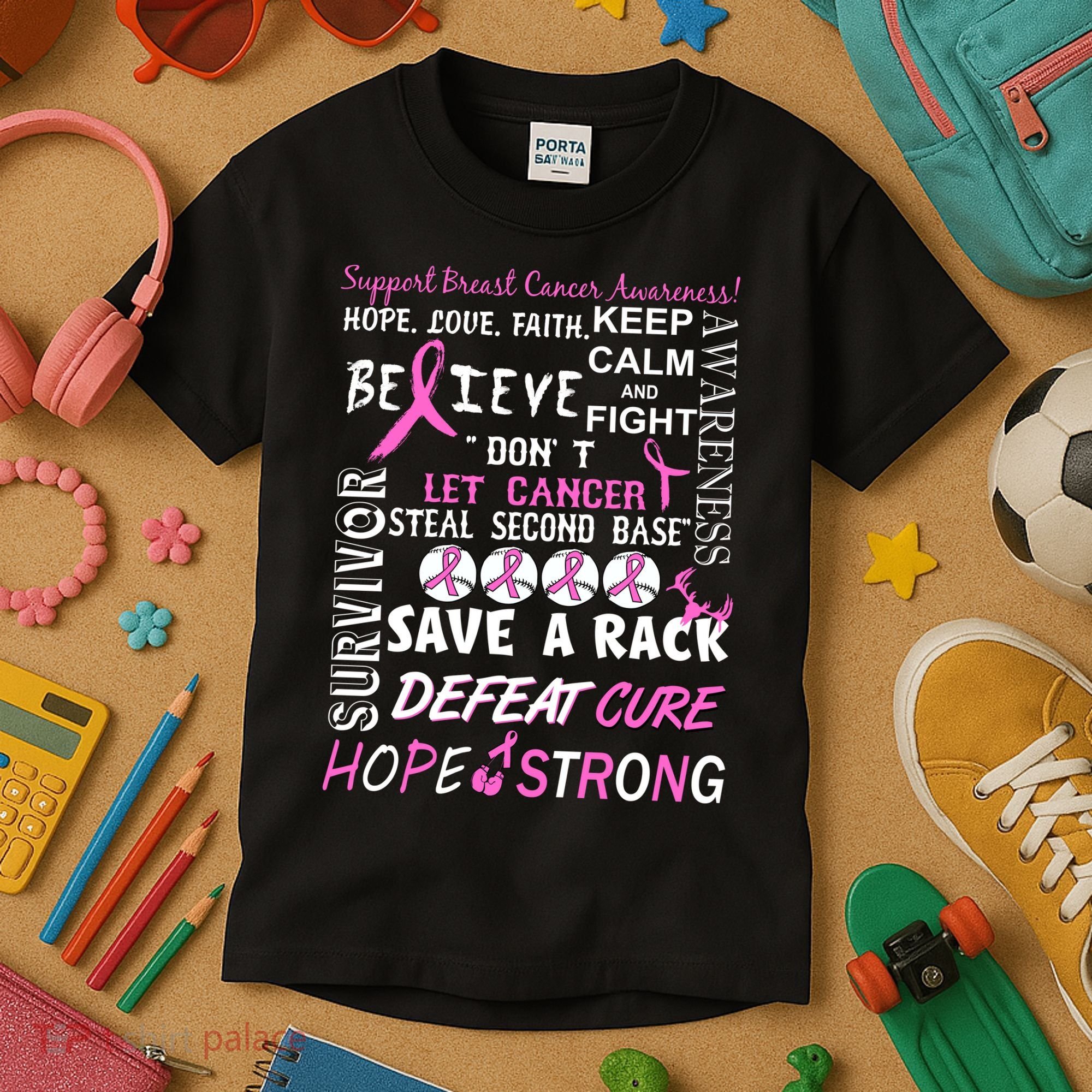 Breast Cancer Awareness Mash-Up Kids T-Shirt