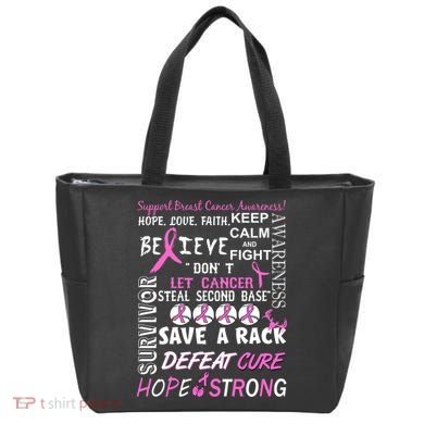 Breast Cancer Awareness Mash-Up Tote Bag