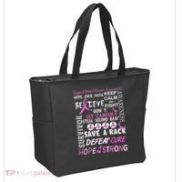 Breast Cancer Awareness Mash-Up Tote Bag thumb 2
