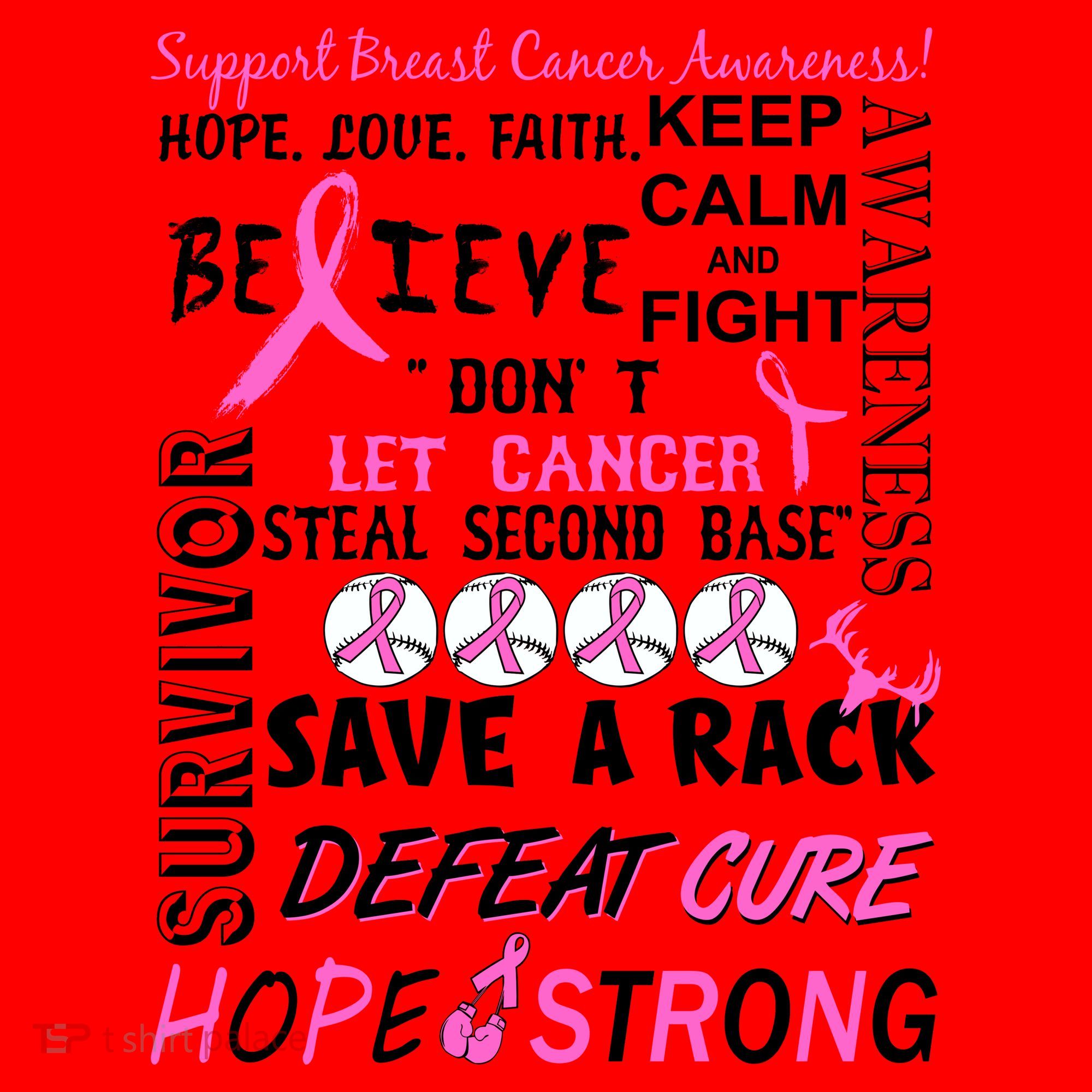 Breast Cancer Awareness Mash-Up Santa Hat