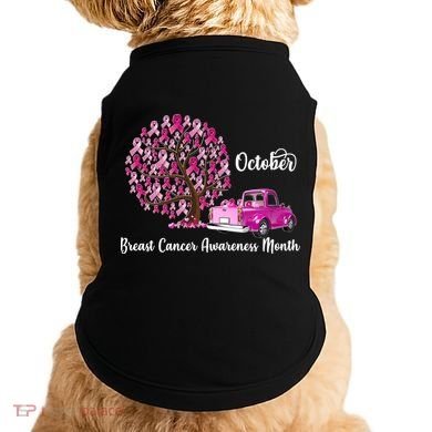 Breast Cancer Awareness Month October Roots Doggie Tank