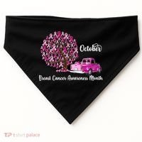 Breast Cancer Awareness Month October Roots USA-Made Doggie Bandana thumb 0