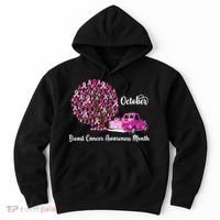 Breast Cancer Awareness Month October Roots Hoodie thumb 0