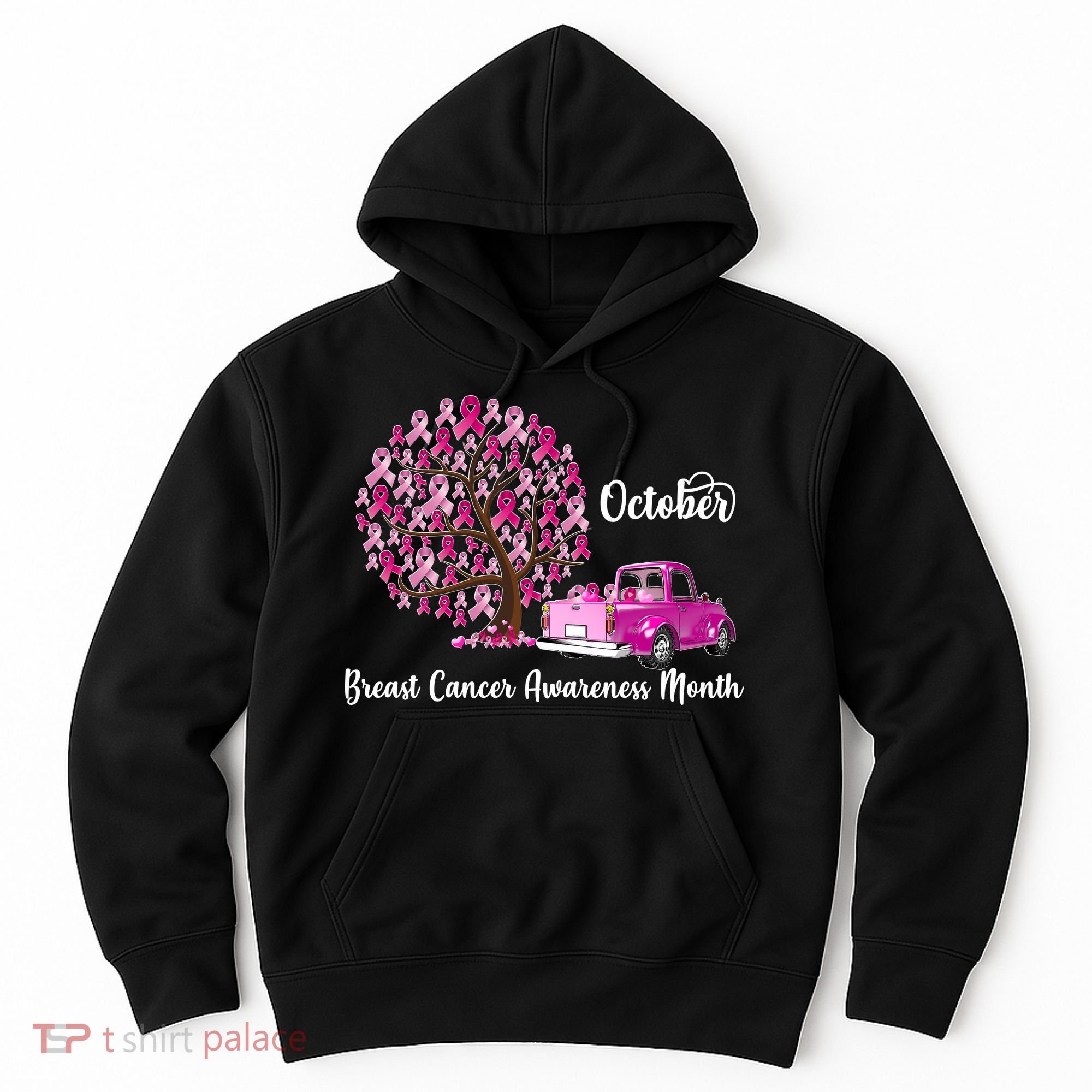 Breast Cancer Awareness Month October Roots Hoodie