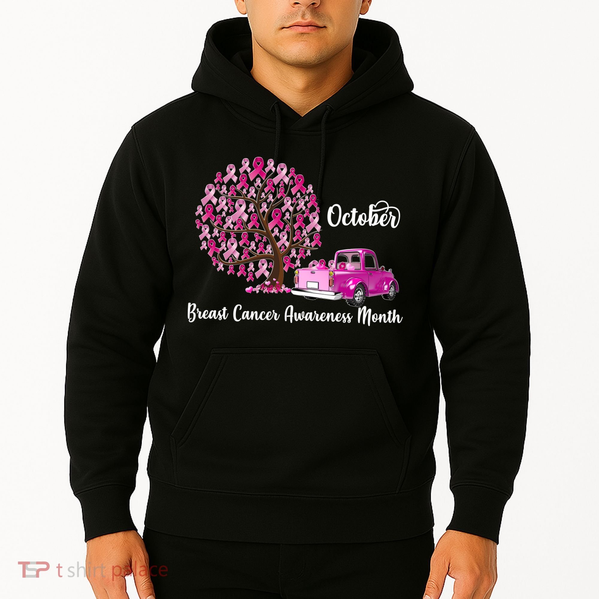 Breast Cancer Awareness Month October Roots Hoodie