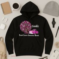 Breast Cancer Awareness Month October Roots Hoodie thumb 3