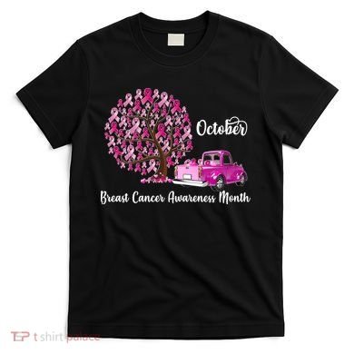 Breast Cancer Awareness Month October Roots T-Shirt