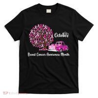 Breast Cancer Awareness Month October Roots T-Shirt thumb 0