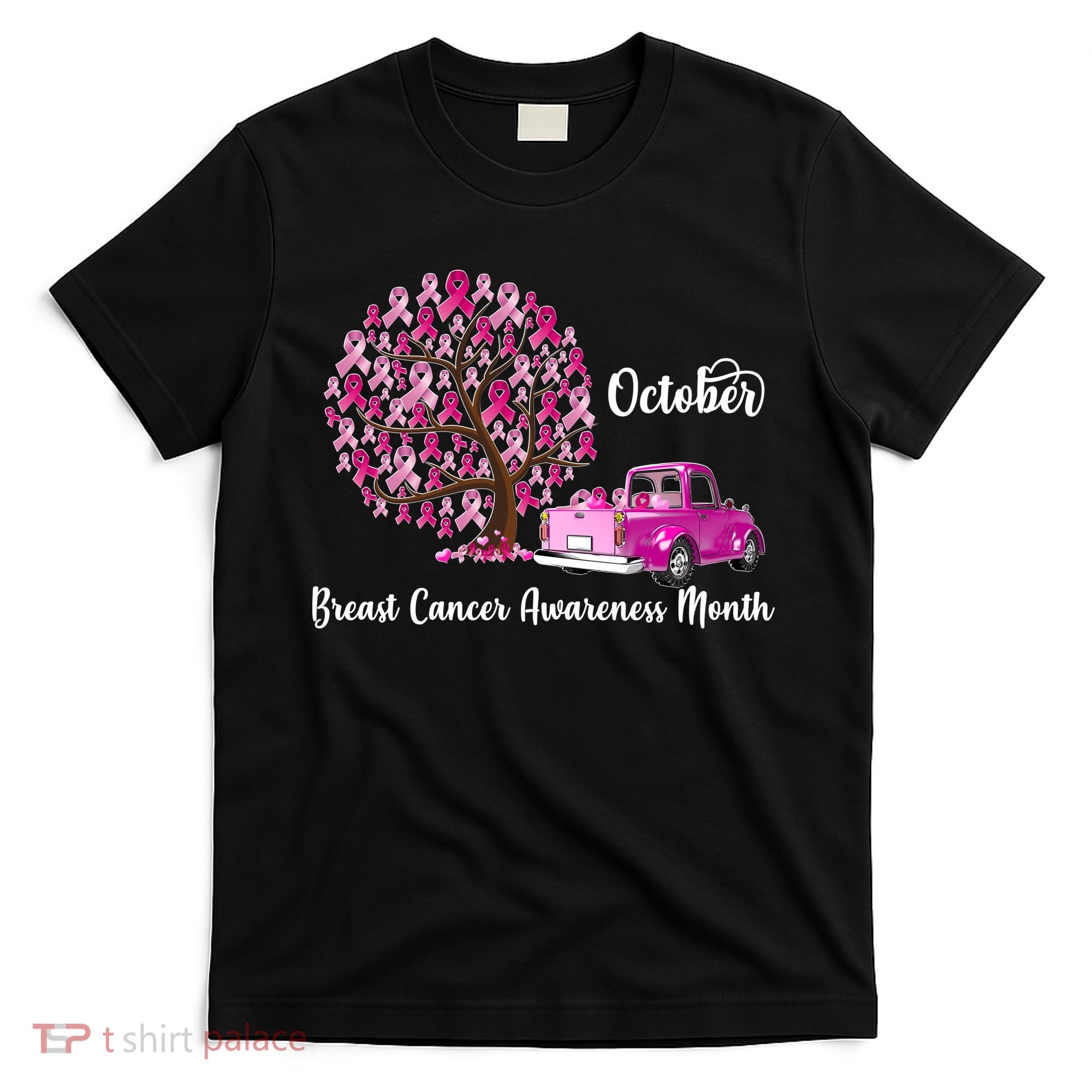 Breast Cancer Awareness Month October Roots T-Shirt