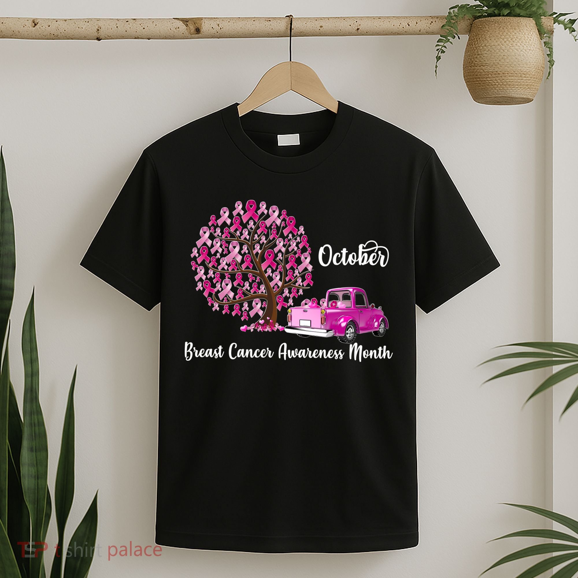 Breast Cancer Awareness Month October Roots T-Shirt