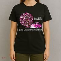 Breast Cancer Awareness Month October Roots T-Shirt thumb 4