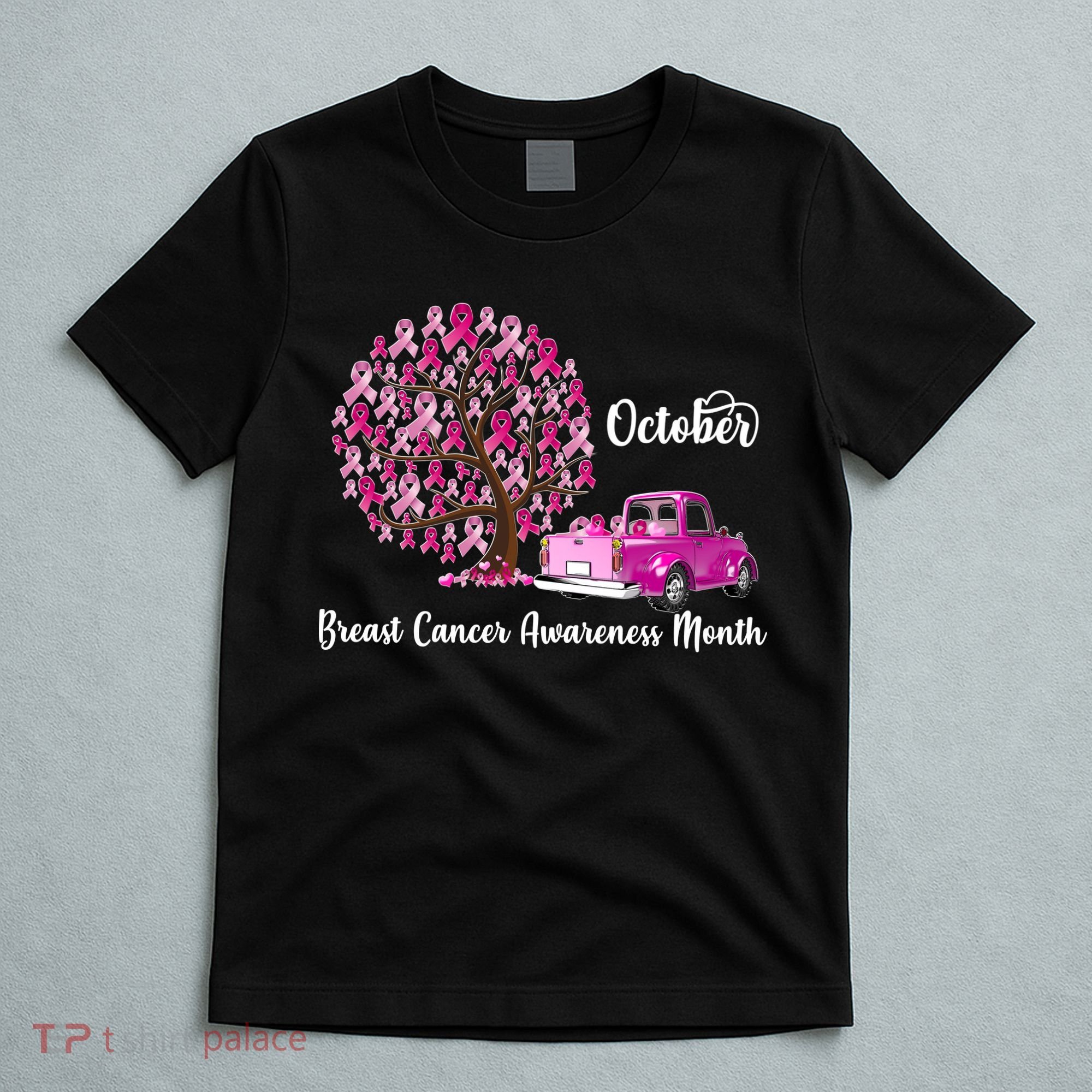 Breast Cancer Awareness Month October Roots T-Shirt