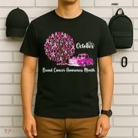 Breast Cancer Awareness Month October Roots T-Shirt thumb 6