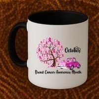 Breast Cancer Awareness Month October Roots Coffee Mug thumb 2