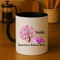 Breast Cancer Awareness Month October Roots Coffee Mug thumb 4