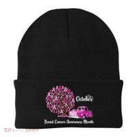 Breast Cancer Awareness Month October Roots Beanie thumb 0