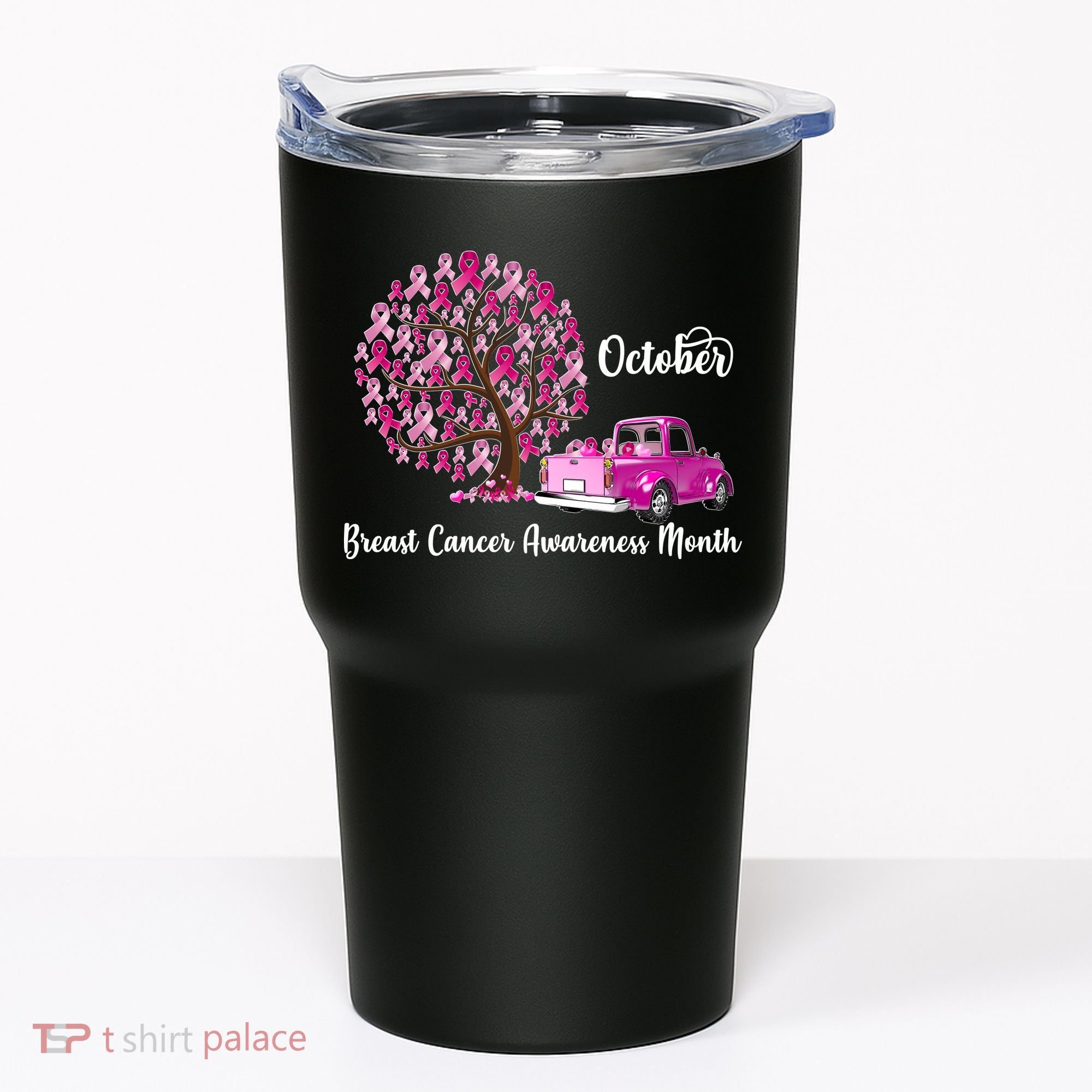 Breast Cancer Awareness Month October Roots Tumbler