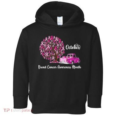 Breast Cancer Awareness Month October Roots Toddler Hoodie