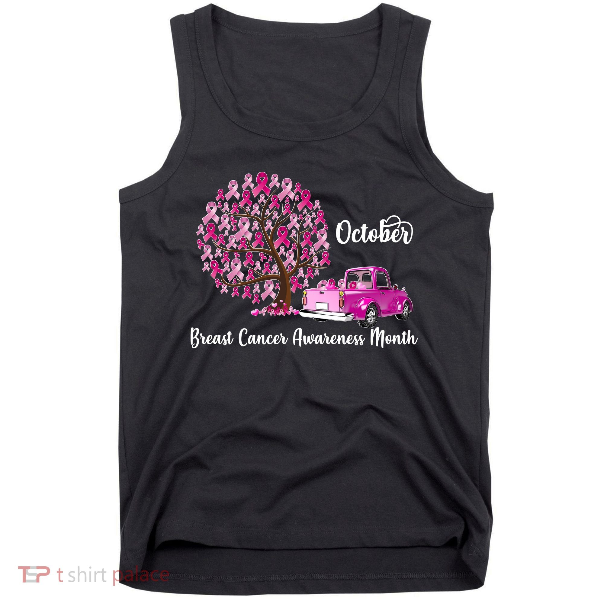 Breast Cancer Awareness Month October Roots Tank Top