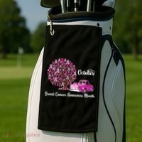 Breast Cancer Awareness Month October Roots Golf Towel thumb 2