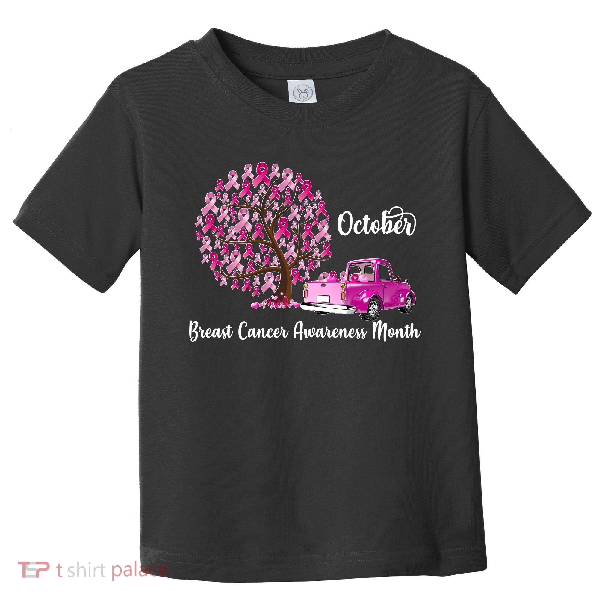 Breast Cancer Awareness Month October Roots Toddler T-Shirt
