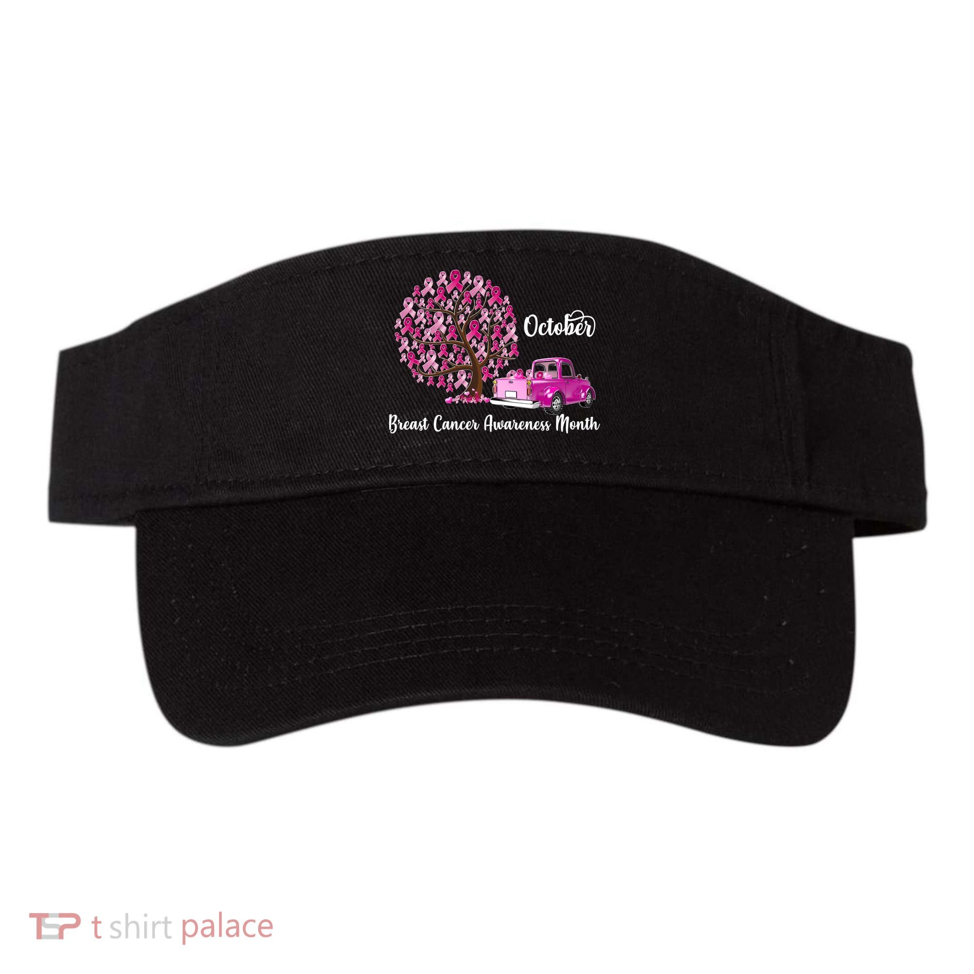 Breast Cancer Awareness Month October Roots Visor