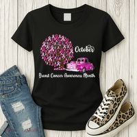 Breast Cancer Awareness Month October Roots Women's T-Shirt thumb 3