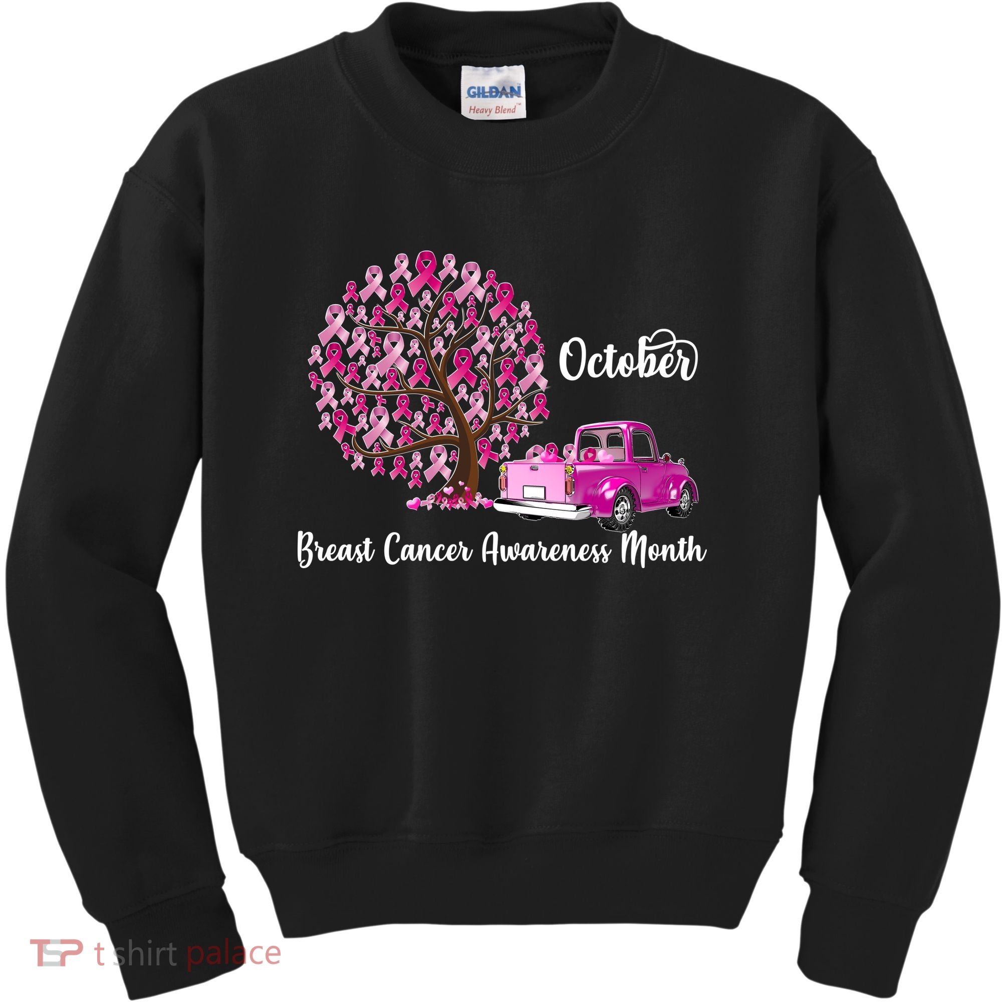 Breast Cancer Awareness Month October Roots Kids Sweatshirt