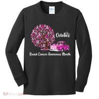 Breast Cancer Awareness Month October Roots Kids Long Sleeve Shirt thumb 0
