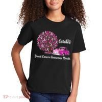 Breast Cancer Awareness Month October Roots Kids T-Shirt thumb 2