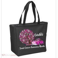 Breast Cancer Awareness Month October Roots Tote Bag thumb 2