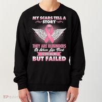 Breast Cancer Awareness My Scars Tell A Story Women's Sweatshirt thumb 0