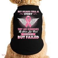 Breast Cancer Awareness My Scars Tell A Story Doggie Tank thumb 0