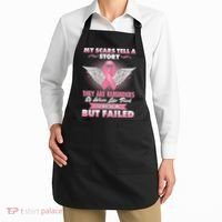 Breast Cancer Awareness My Scars Tell A Story Apron thumb 2