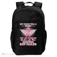 Breast Cancer Awareness My Scars Tell A Story Backpack thumb 0