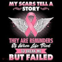 Breast Cancer Awareness My Scars Tell A Story Coffee Mug thumb 5