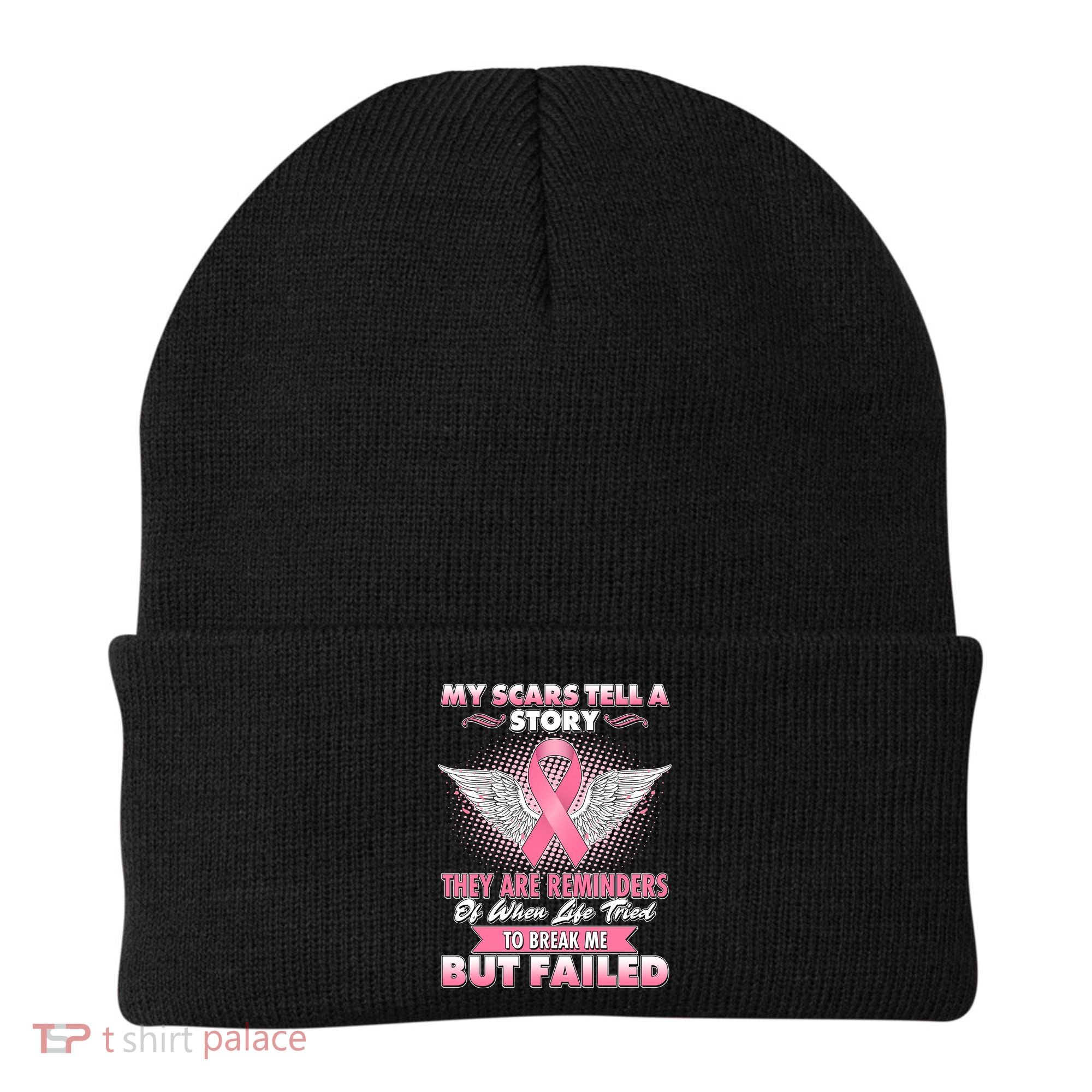Breast Cancer Awareness My Scars Tell A Story Beanie