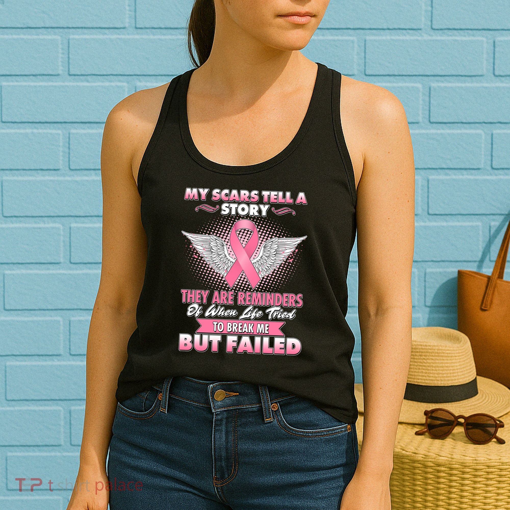 Breast Cancer Awareness My Scars Tell A Story Women's Tank Top