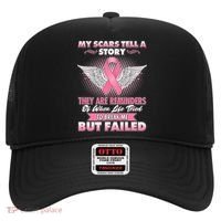 Breast Cancer Awareness My Scars Tell A Story Hat thumb 0