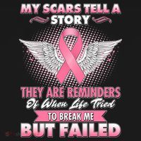 Breast Cancer Awareness My Scars Tell A Story Visor thumb 3