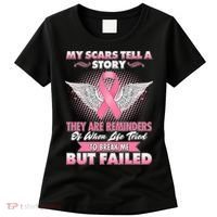 Breast Cancer Awareness My Scars Tell A Story Women's T-Shirt thumb 0