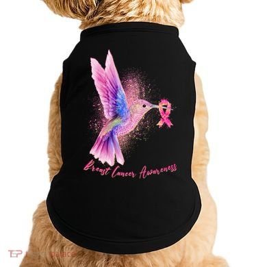 Breast Cancer Awareness Painted Hummingbird Doggie Tank