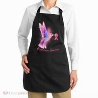 Breast Cancer Awareness Painted Hummingbird Apron thumb 2