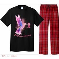 Breast Cancer Awareness Painted Hummingbird Pajama Set thumb 0