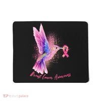 Breast Cancer Awareness Painted Hummingbird Mousepad thumb 0