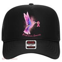 Breast Cancer Awareness Painted Hummingbird Hat thumb 0