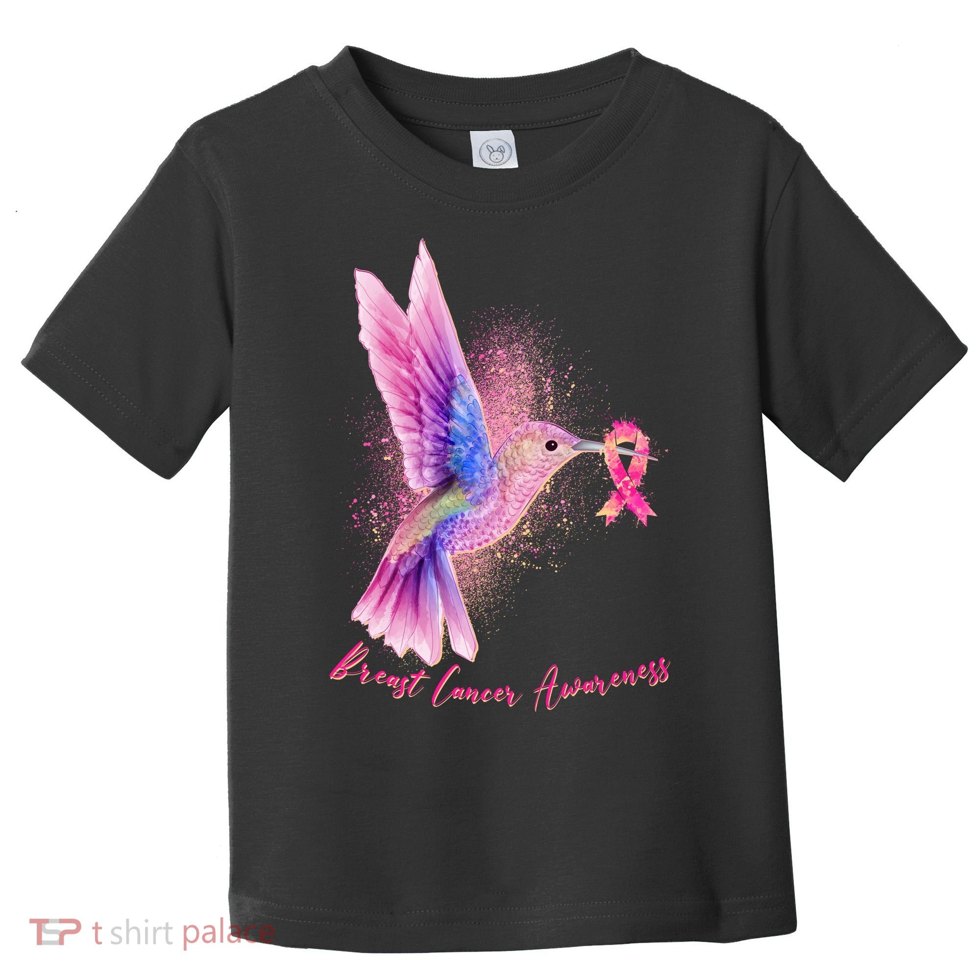Breast Cancer Awareness Painted Hummingbird Toddler T-Shirt
